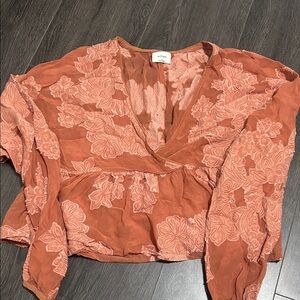 Aritzia Peplum Blouse